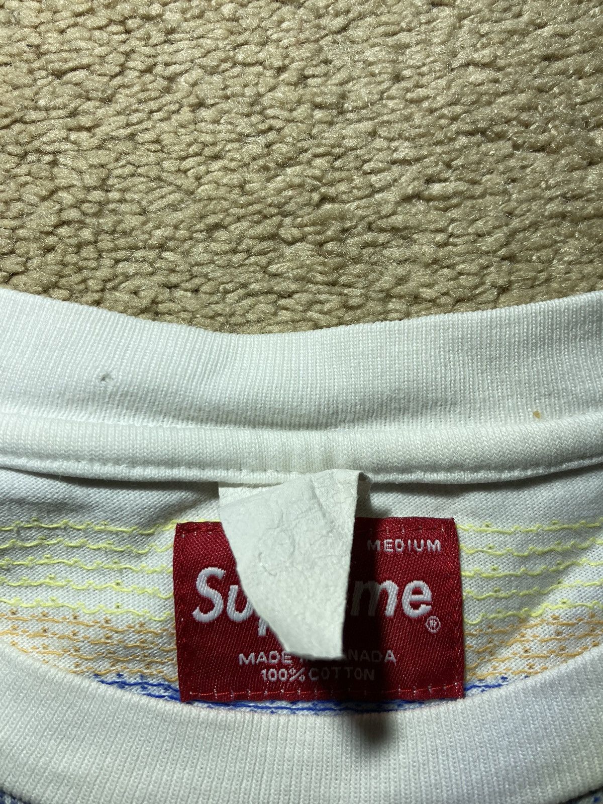 Supreme 2005 Supreme Striped Pocket Shirt Medium Vintage 2000s Black Size US M / EU 48-50 / 2 - 4 Thumbnail
