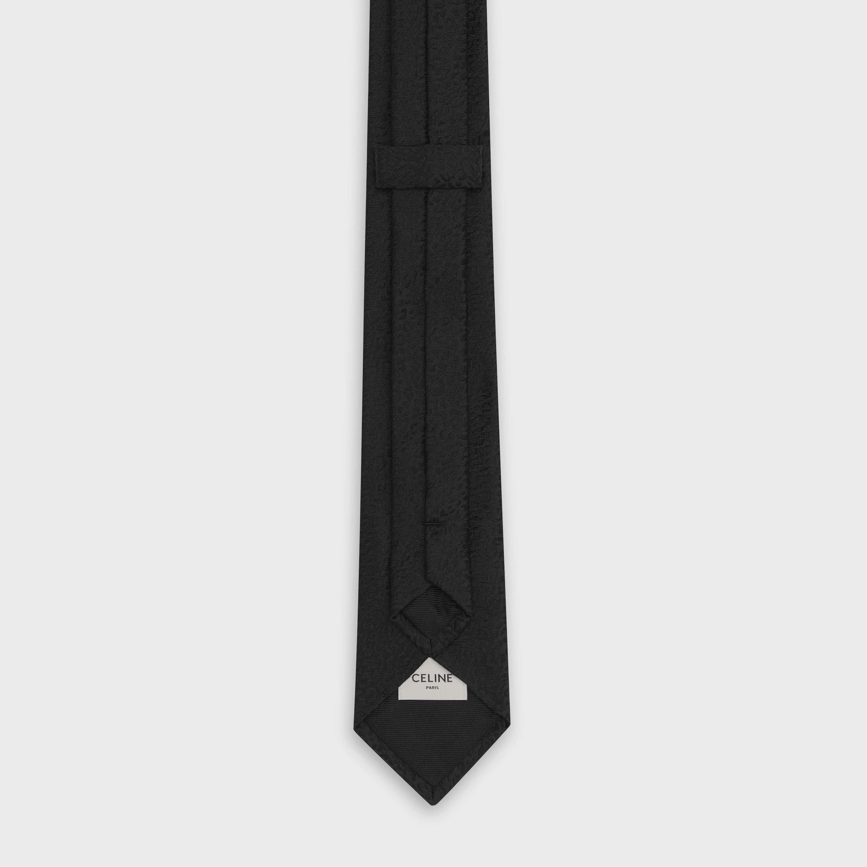 Celine o1bcso1str0925 2AV00949I Size: OS / Silk Tie in Black Size ONE SIZE - 3 Thumbnail
