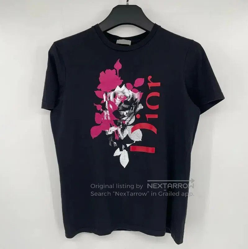 Dior Dior Black Cotton Short Sleeve T-Shirt . Size US M / EU 48-50 / 2 - 1 Thumbnail