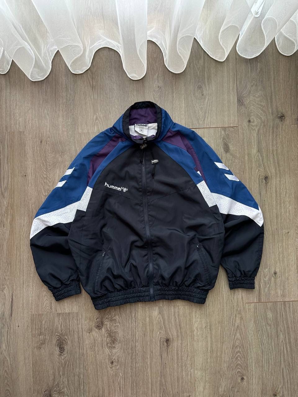 Hummel × Vintage Vintage Hummel Nylon Drill Tracksuit Size US S / EU 44-46 / 1 - 11 Thumbnail
