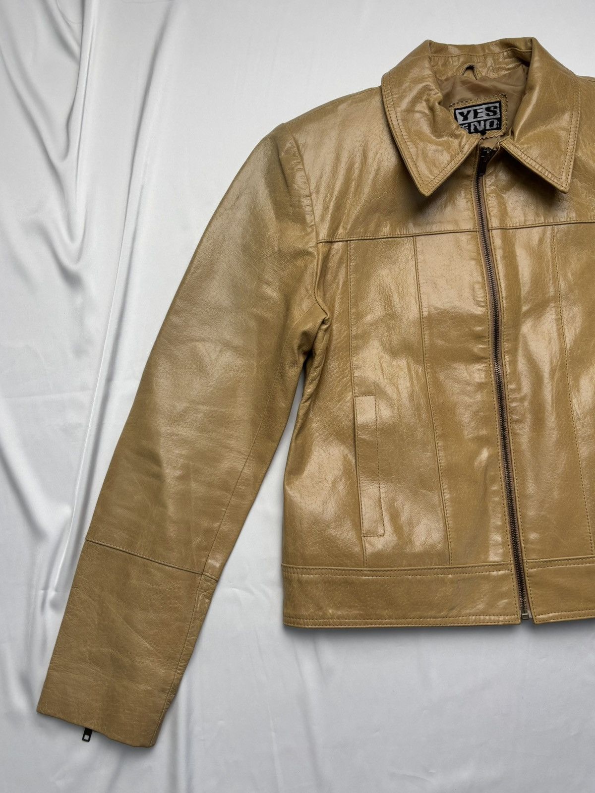 Vintage Yes or No vintage leather jacket Size S / US 4 / IT 40 - 2 Thumbnail