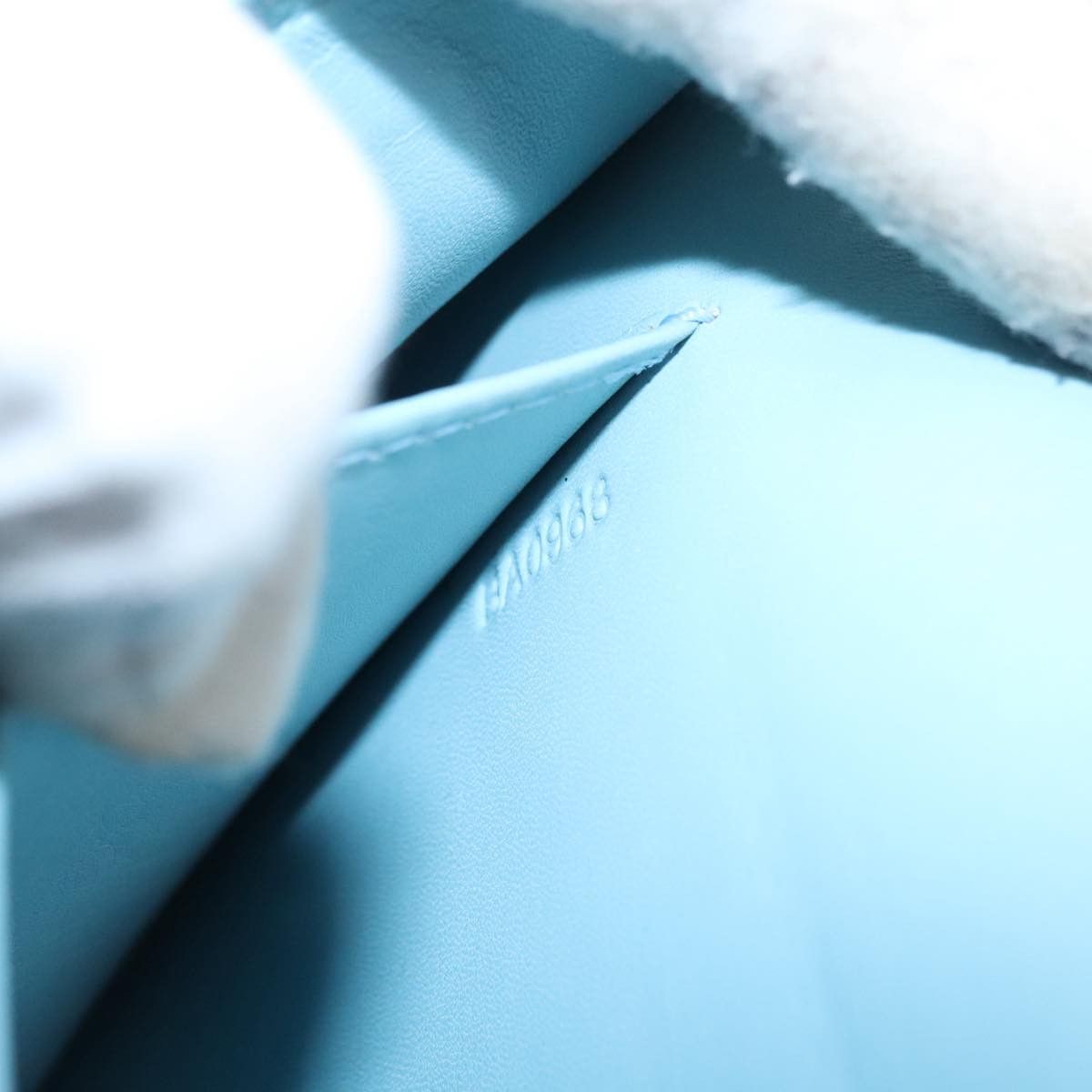 Louis Vuitton LOUIS VUITTON Monogram Vernis Thompson Street Bag Baby Blue Size ONE SIZE - 12 Thumbnail