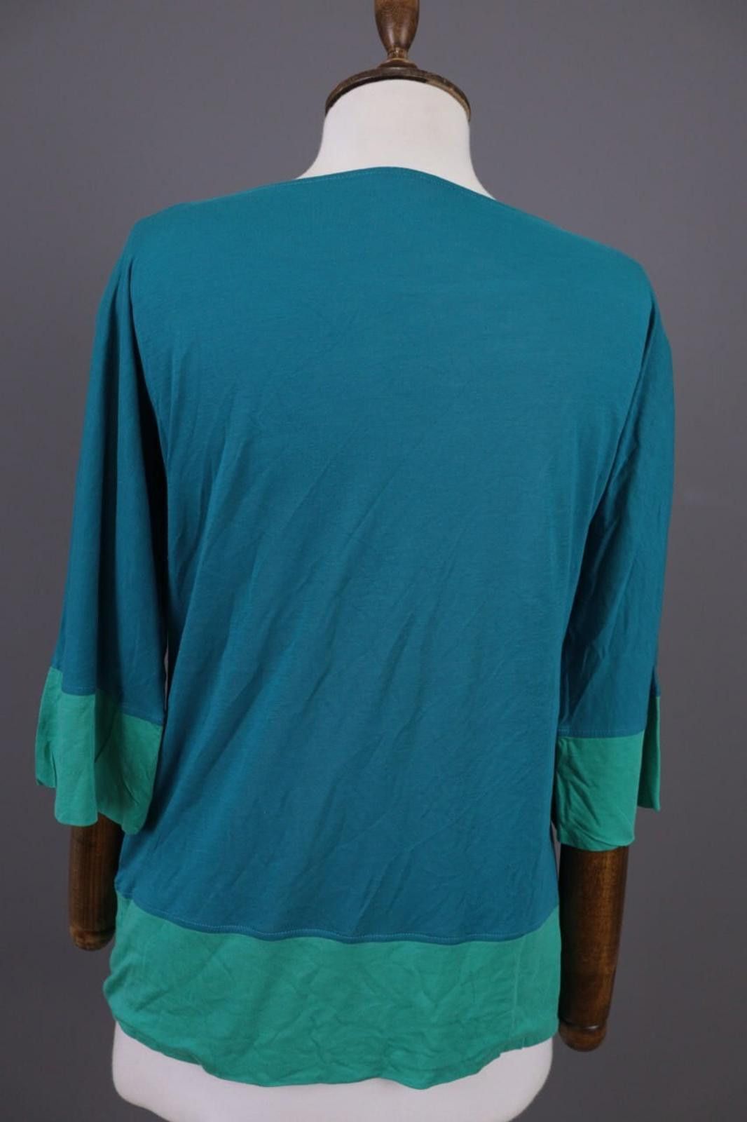 Designer Toast Blue 3/4 Sleeve Relaxed Summer Blouse Shirt Size 8 Size M / US 6-8 / IT 42-44 - 9 Thumbnail