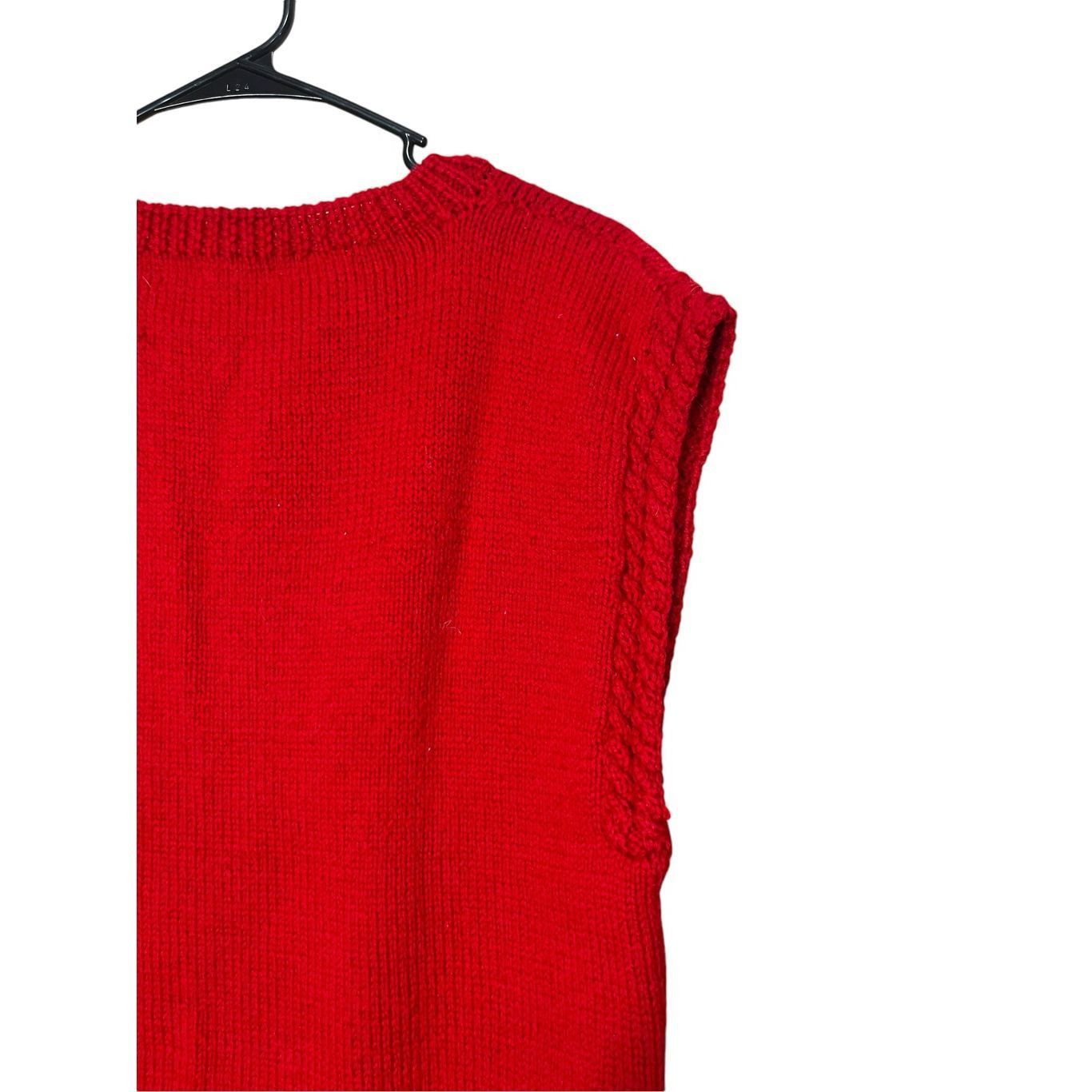 Other Vintage Santa Maria Trading 100% Wool Hand Knit Christmas Sw Size L / US 10 / IT 46 - 6 Thumbnail