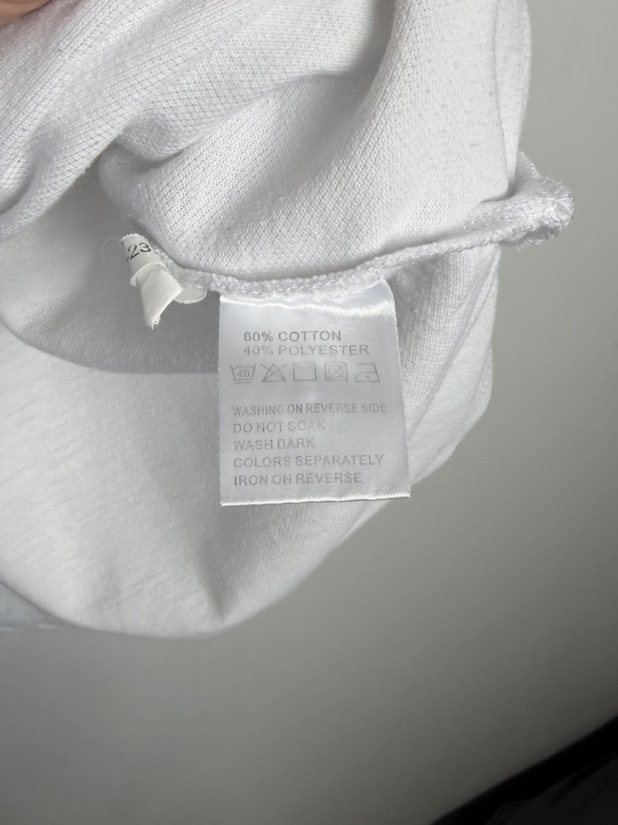Yves Saint Laurent Yves Saint Laurent Big Log White Polo Shirt Size US XL / EU 56 / 4 - 5 Thumbnail