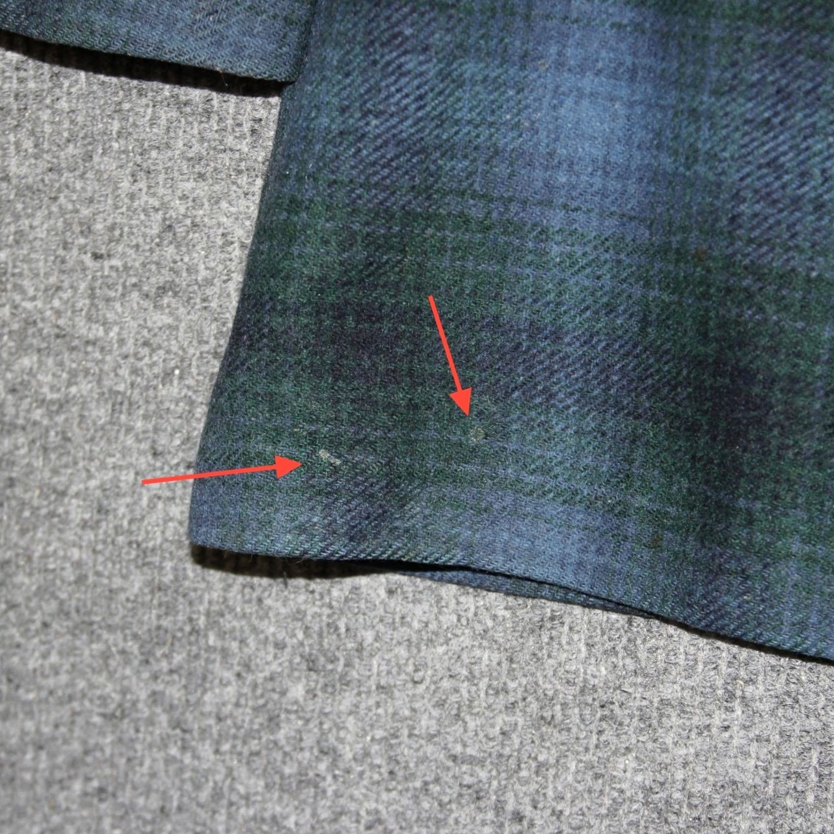 Pendleton VTG Pendleton Coat Mens L Blue Green Plaid Wool Blend Fur Collar Button Front Size US L / EU 52-54 / 3 - 5 Thumbnail