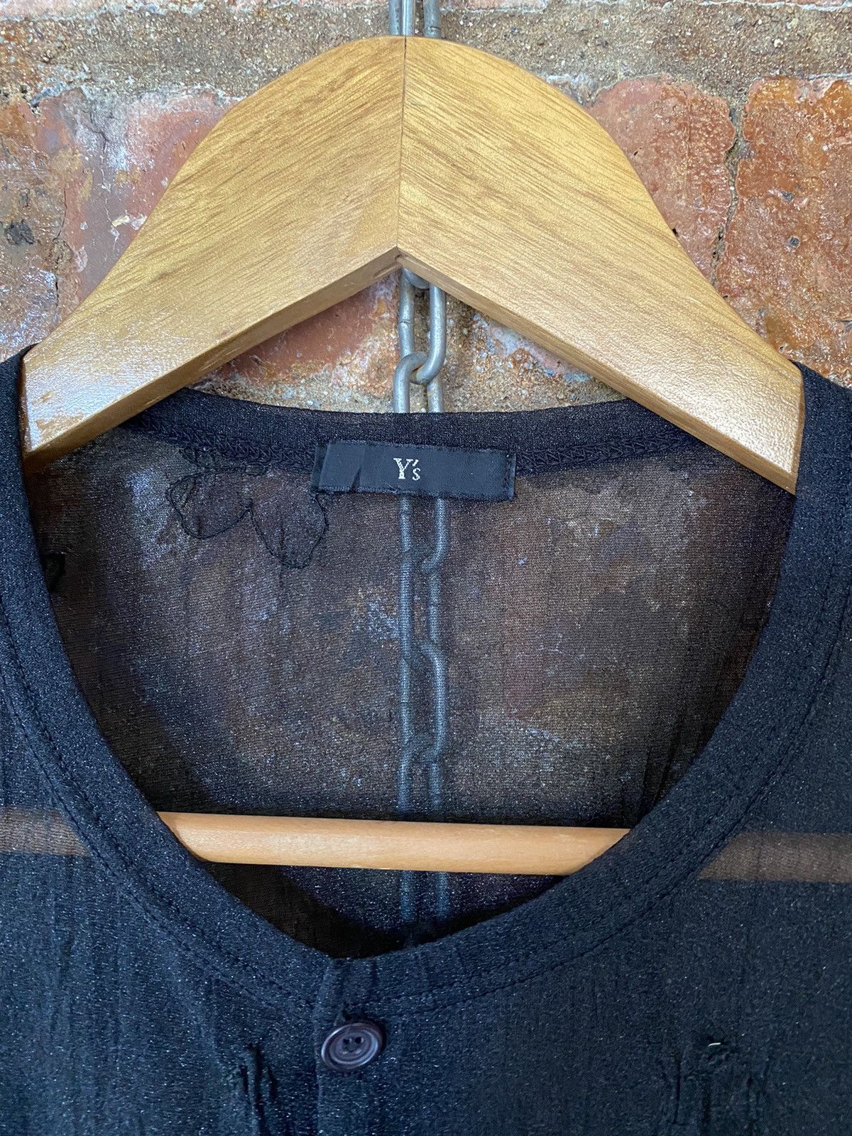 Y's 1990s Y'S Mesh transparent shirt Size S / US 4 / IT 40 - 7 Thumbnail