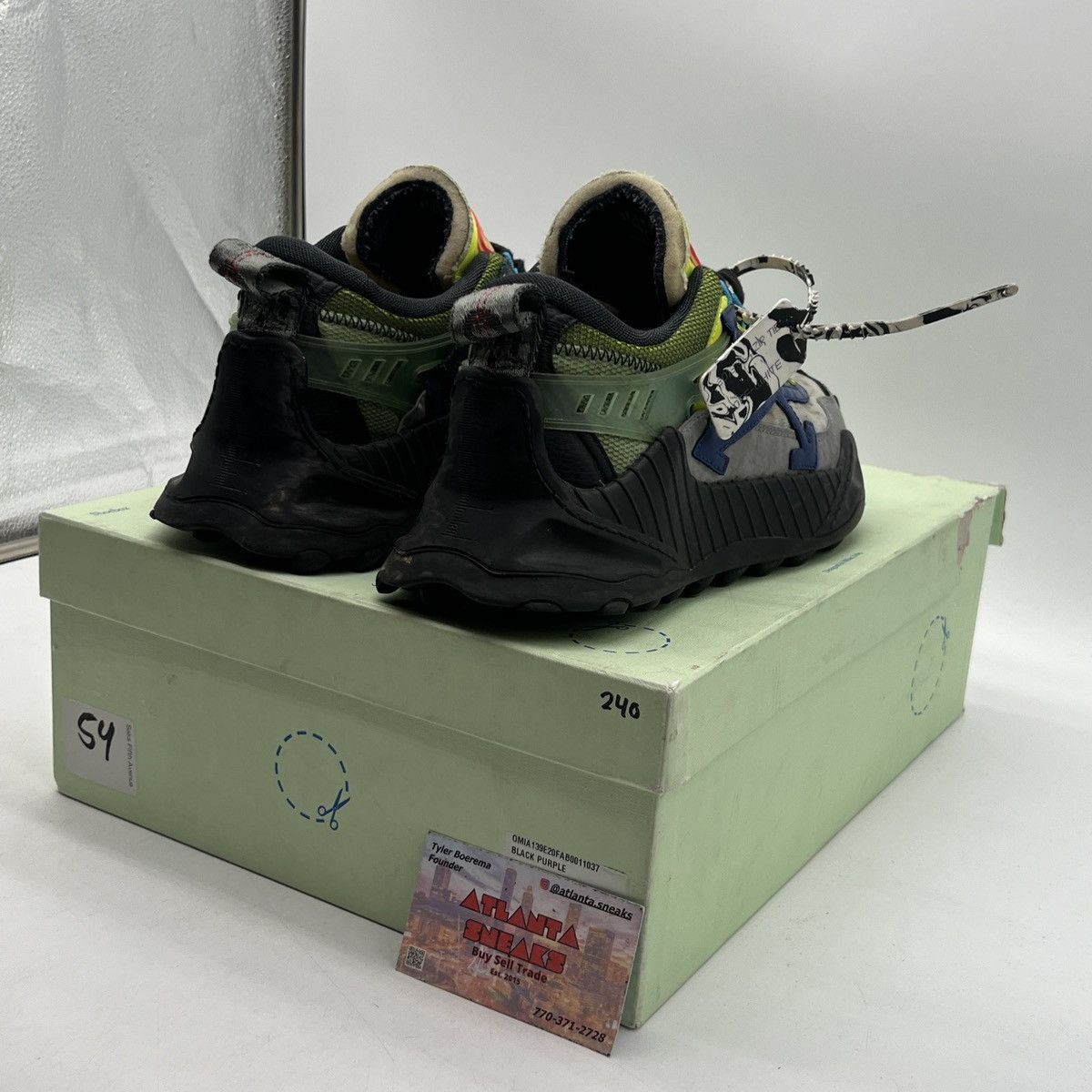 Off-White Off white odsy-1000 black purple Size US 8 / EU 41 - 5 Thumbnail