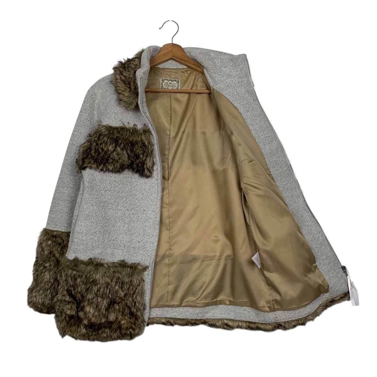Japanese Brand Japanese Brand Bon Sens Luxe Wool Fur Women Jacket Size M / US 6-8 / IT 42-44 - 9 Thumbnail