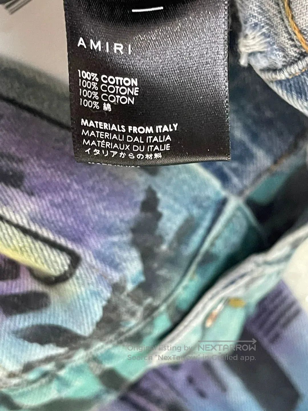 Amiri amiri alrbrush hollywood trucker jacket. Size XS / US 0-2 / IT 36-38 - 5 Thumbnail
