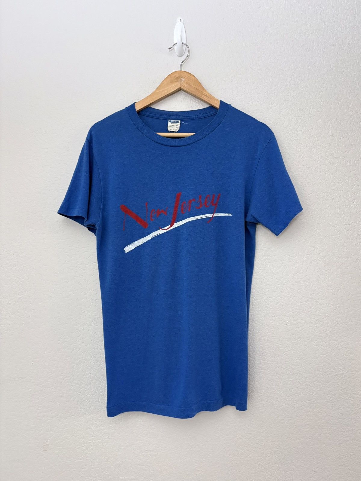 Vintage 80’s New Jersey Vintage Single Stitch 50/50 Tee Shirt Size US M / EU 48-50 / 2 - 1 Thumbnail