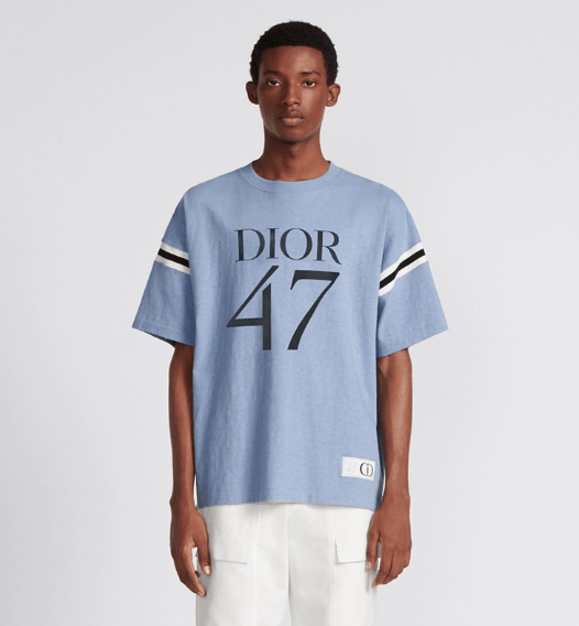 Dior o1w1db11225 413J64 Oversized T-Shirt in Blue Size US M / EU 48-50 / 2 - 4 Thumbnail