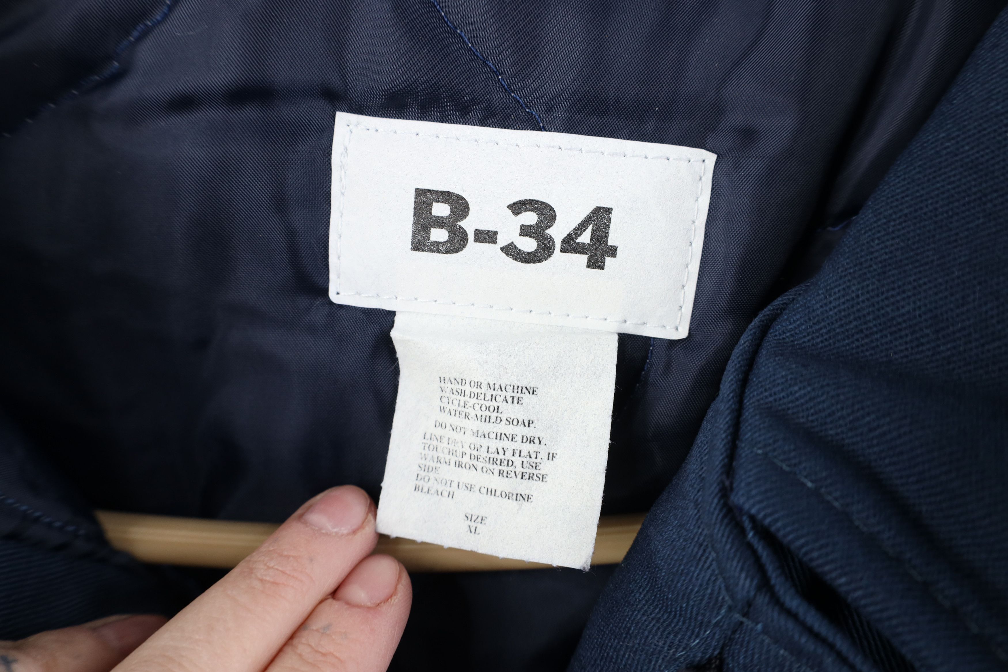 Vintage Deadstock Vintage 90s Military B34 Jacket Workwear Blue Size US XL / EU 56 / 4 - 6 Thumbnail