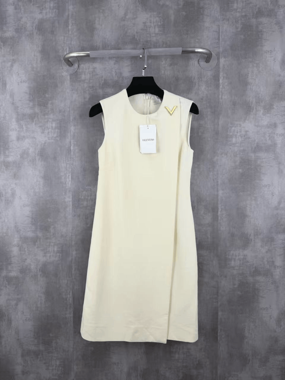 Valentino Valentino V-Logo Wool Dress Size S / US 4 / IT 40 - 1 Thumbnail