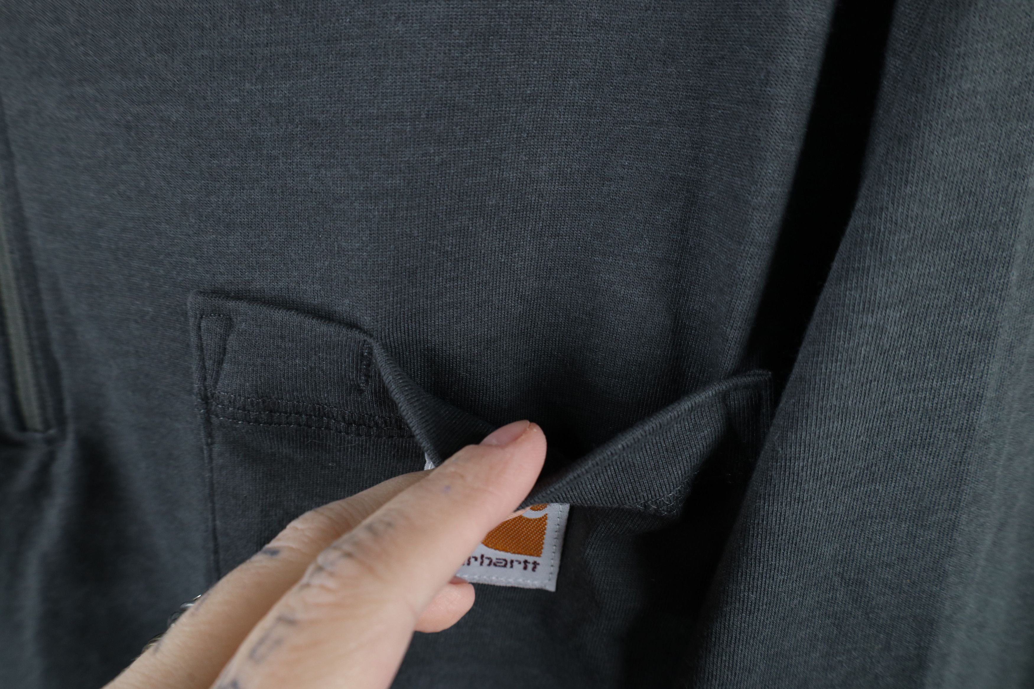 Carhartt × Vintage Carhartt Force Knit Relaxed Fit Half Zip Pullover Sweater Size US L / EU 52-54 / 3 - 5 Thumbnail