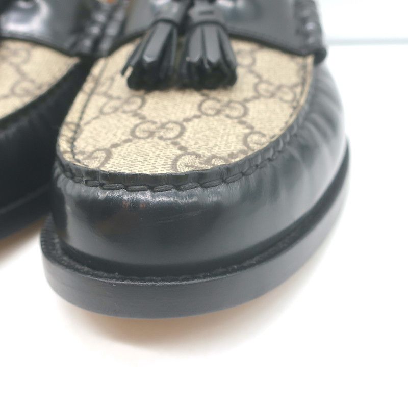 Gucci Gucci Kaveh GG Supreme Tassel Loafers Size 7.5 NEW Size US 10.5 / EU 43-44 - 6 Thumbnail