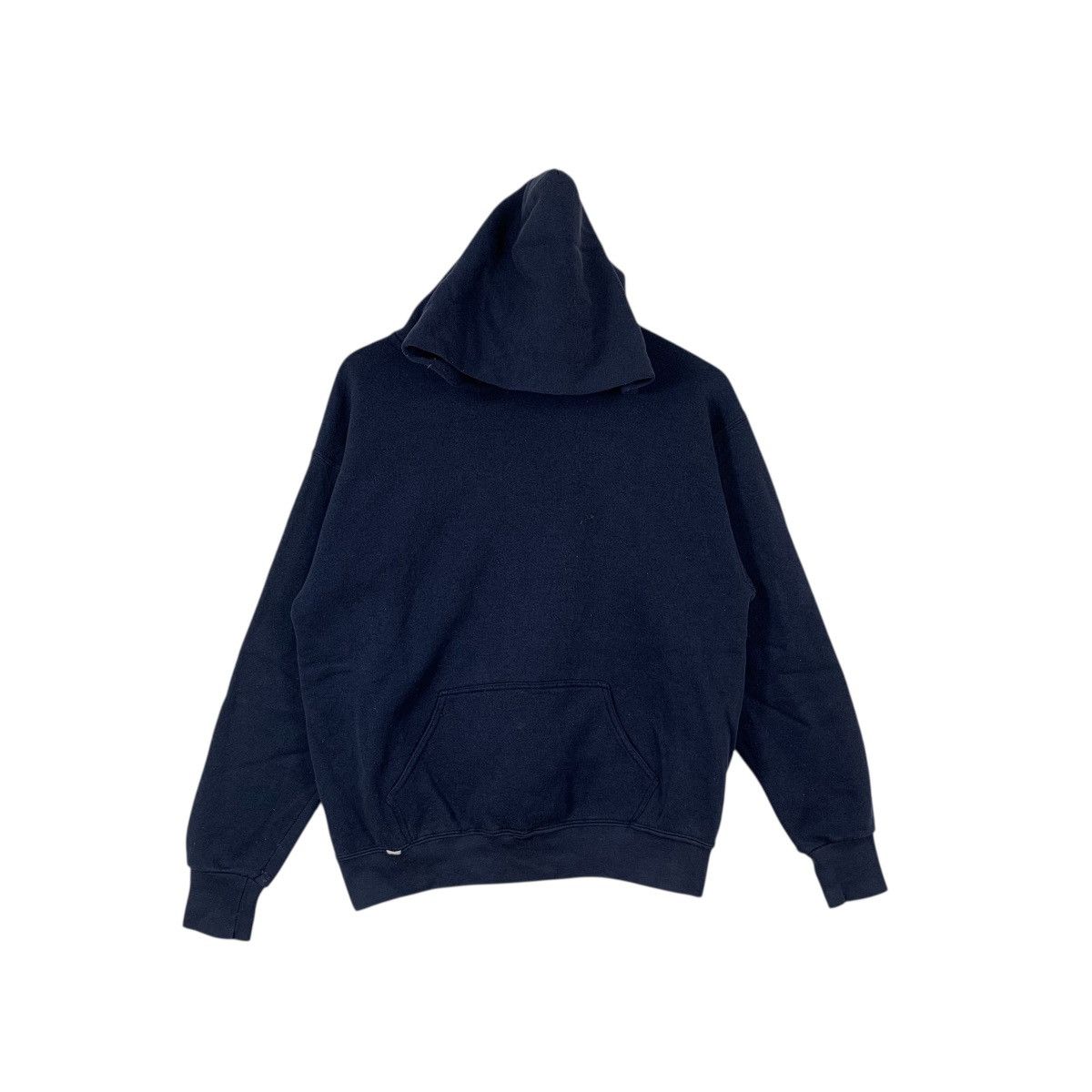 Vintage Vintage 90’ MADE IN USA Reverse Weave Knitting Hoodie Size M / US 6-8 / IT 42-44 - 3 Thumbnail