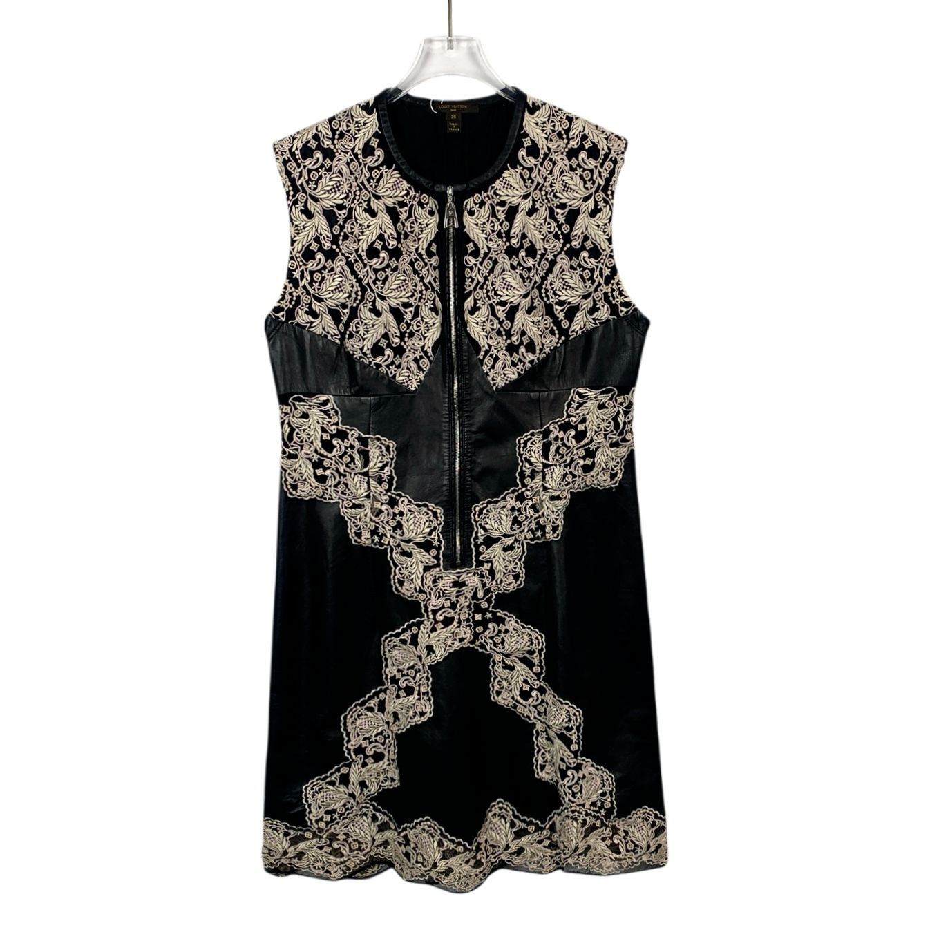 dress with faux leather Gold-Button Faux-Leather Dress | Dolce Cabo main image 1
