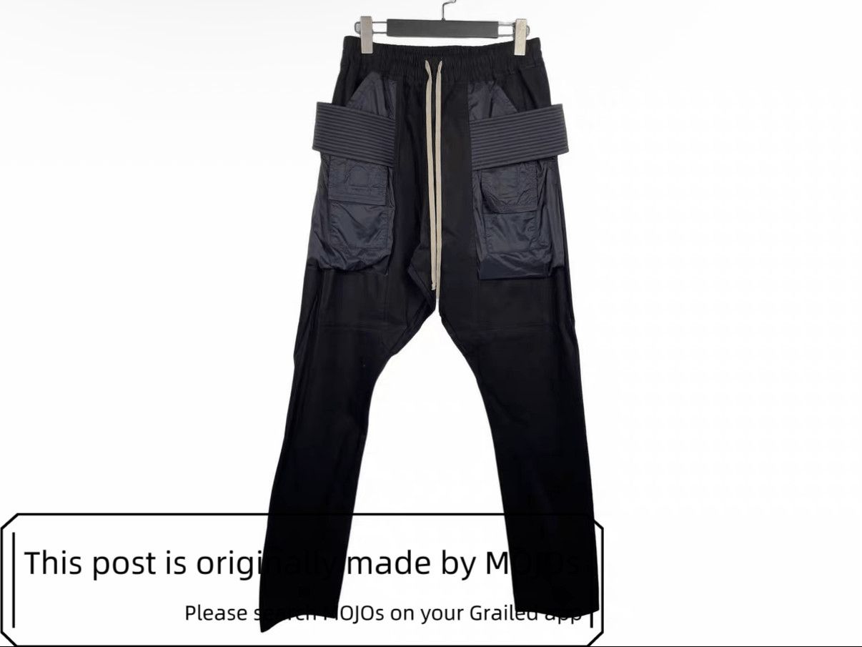 Sz S Rick Owens Nylon Pocket Buckle Cargo Sweatpants mojos76