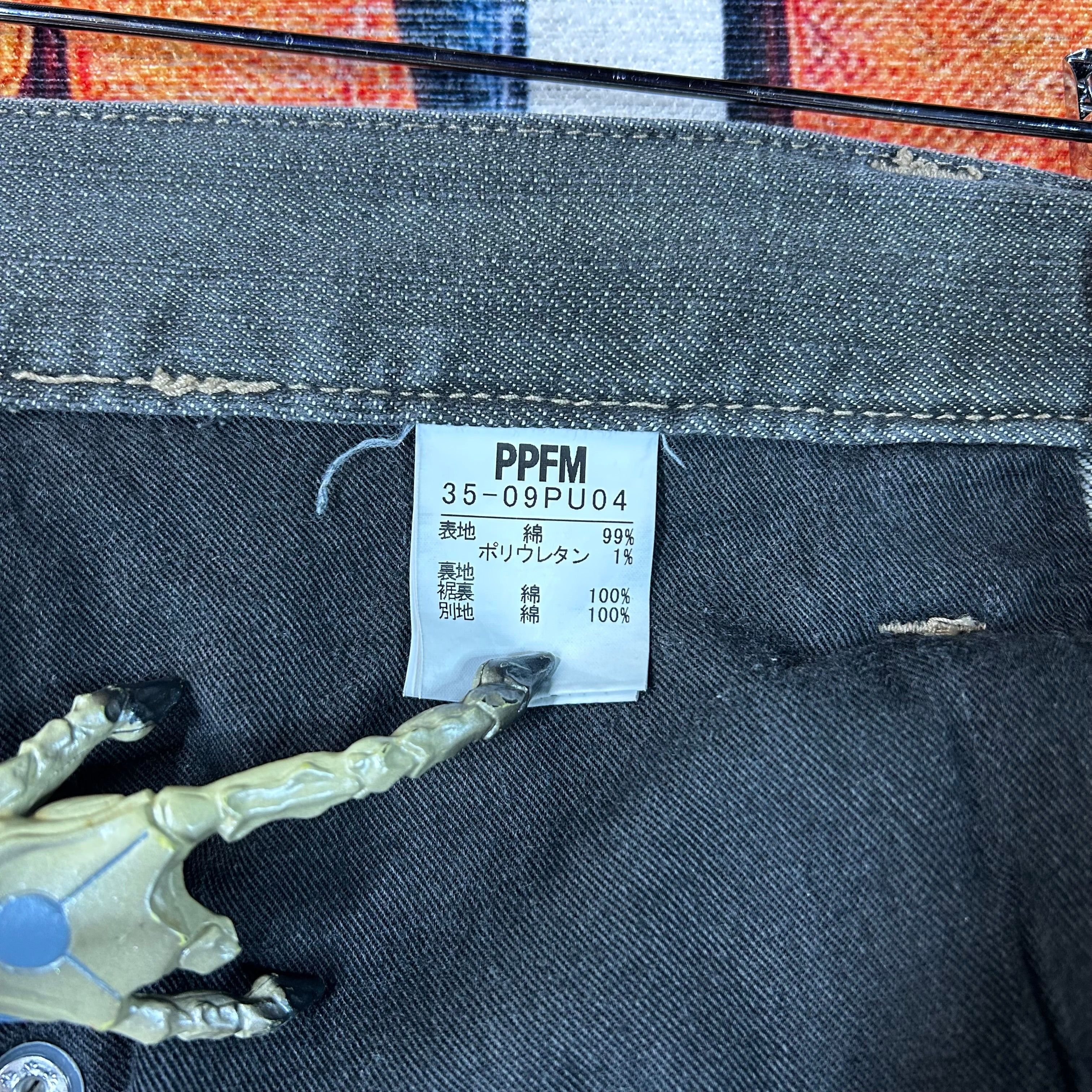 PPFM PPFM Screen Printed Belt Black Washed Denim Jeans Size 32 Size US 32 / EU 48 - 4 Thumbnail