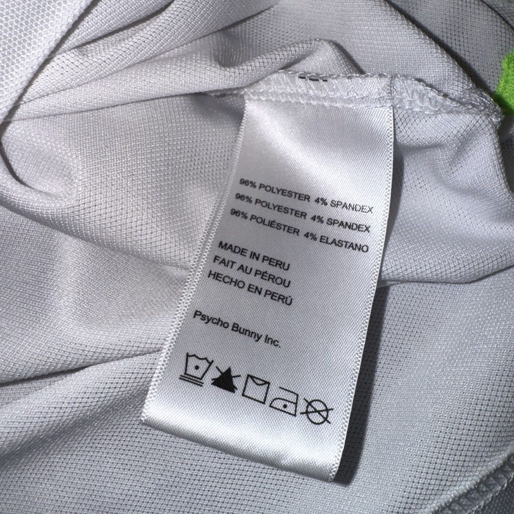 Psycho Bunny Psycho Bunny Polo Mens Polo Shirt Size 6 Golf Cotton White Green Stretch Polo Shirt Mens Size 6 Psycho Bunny Polo White Green Stretch Golf Size US S / EU 44-46 / 1 - 4 Thumbnail