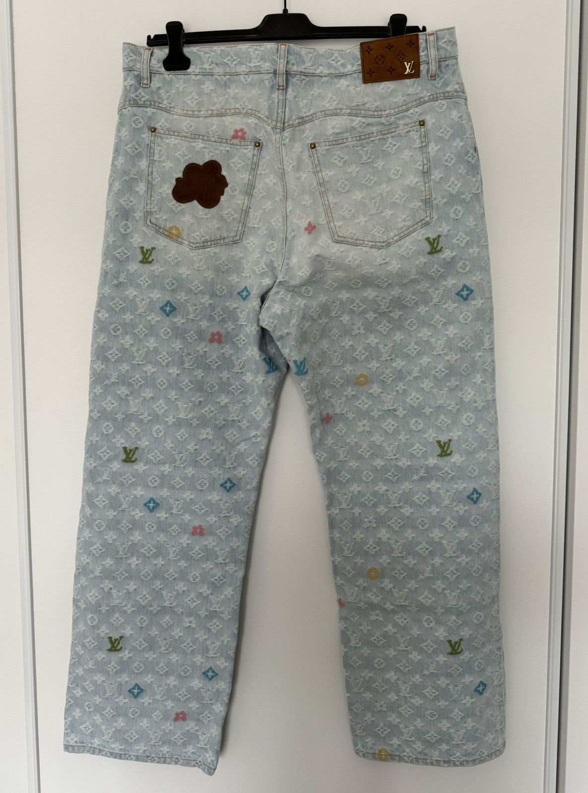 Louis Vuitton × Tyler The Creator Louis Vuitton Tyler The Creator Monogram Denim Pants Size US 34 / EU 50 - 4 Thumbnail