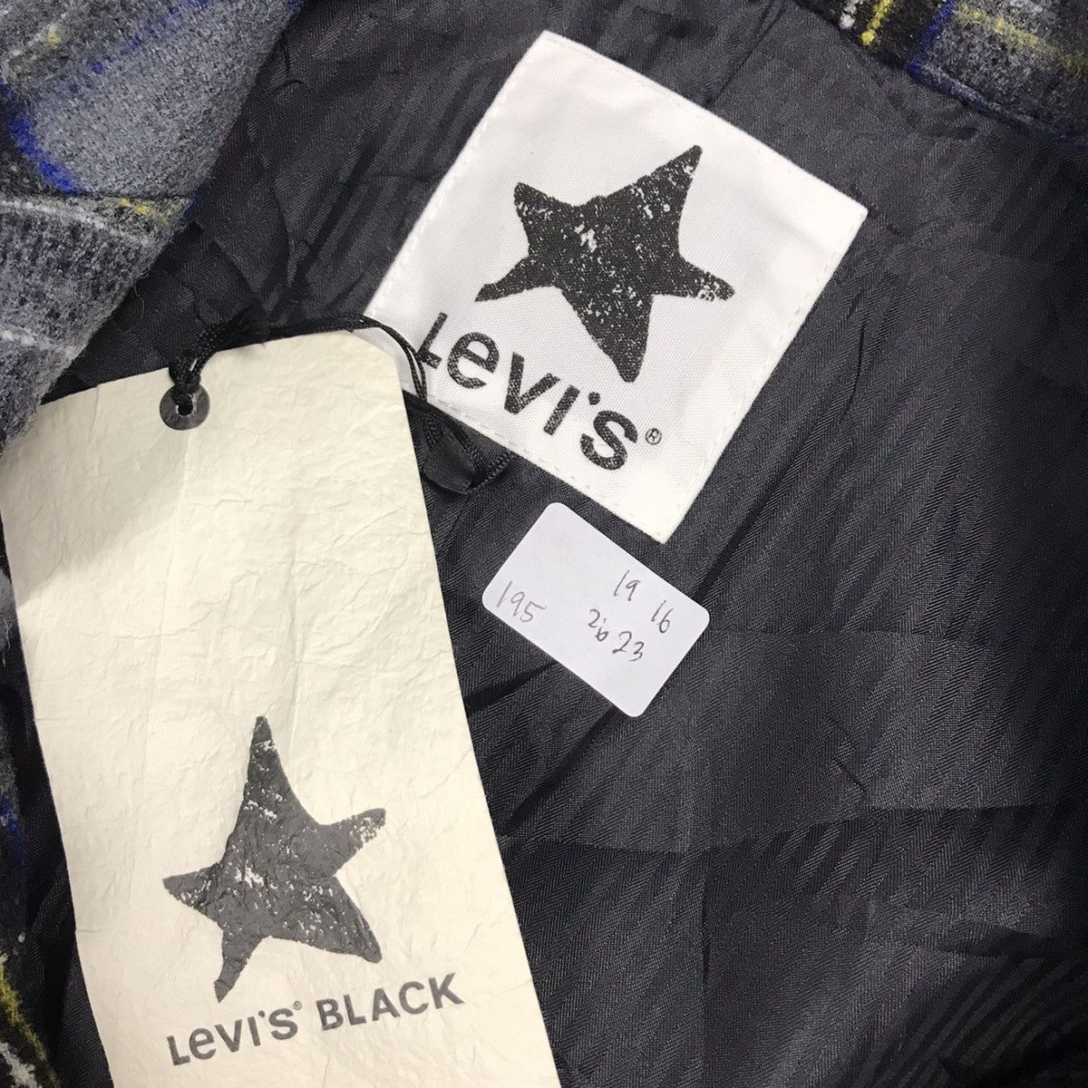 Levi's Vintage Clothing LEVIS BLACK CHECK WOOL BLAZER COAT JACKET Size US S / EU 44-46 / 1 - 12 Thumbnail