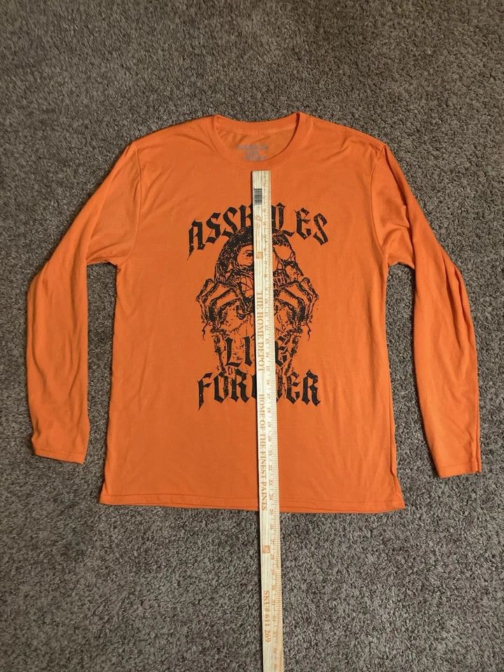 Designer × Vintage ALF Long Sleeve Tee Mens Large Grunge Goth Skull Shirt Size US L / EU 52-54 / 3 - 6 Thumbnail