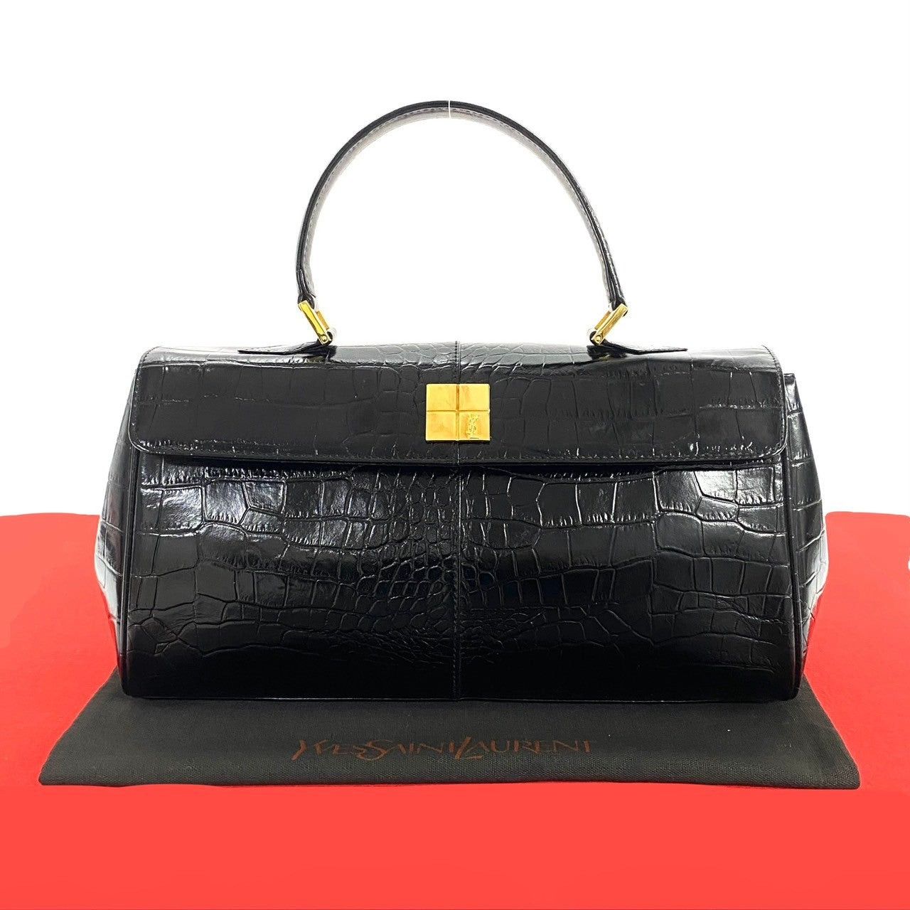 Yves Saint Laurent Yves Saint Laurent Handbag Black Leather Size ONE SIZE - 1 Thumbnail