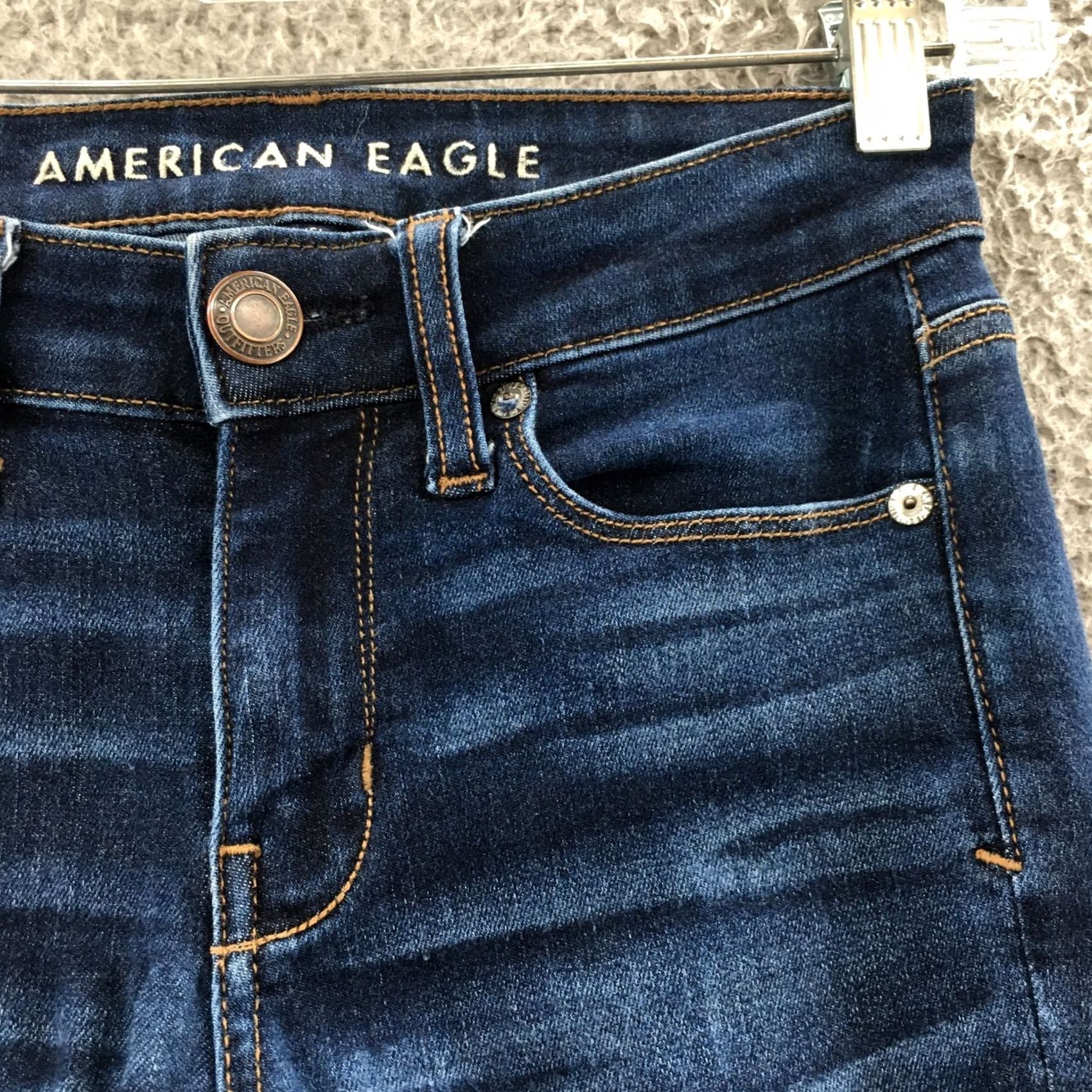 American Eagle Outfitters American Eagle Outfitters Skinny Jeans Womens 00R Blue Dark Wash Denim Zip Jeans Womens Blues Skinny 00R Regular Mens? Size 24" / US 00 / IT 34 - 5 Thumbnail
