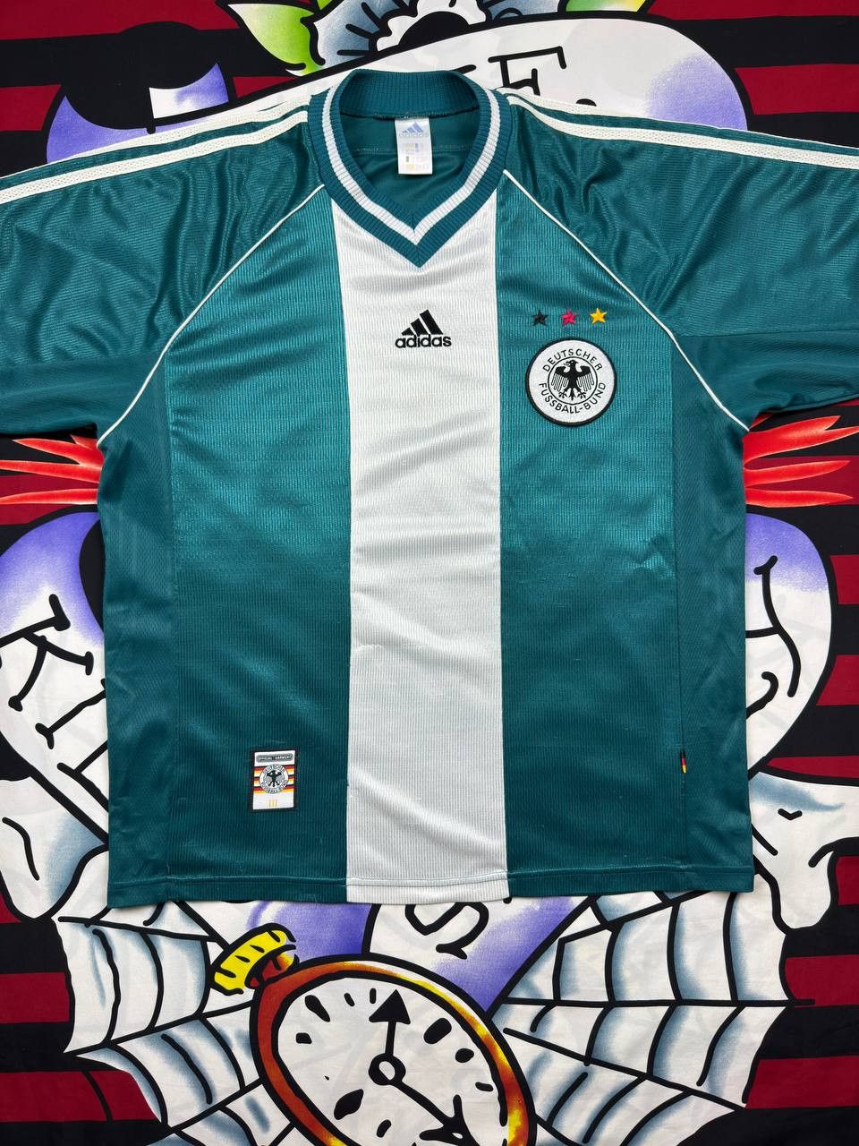 Adidas Adidas Germany Team Jersey Away football shirt 1998 Size US XXL / EU 58 / 5 - 1 Thumbnail