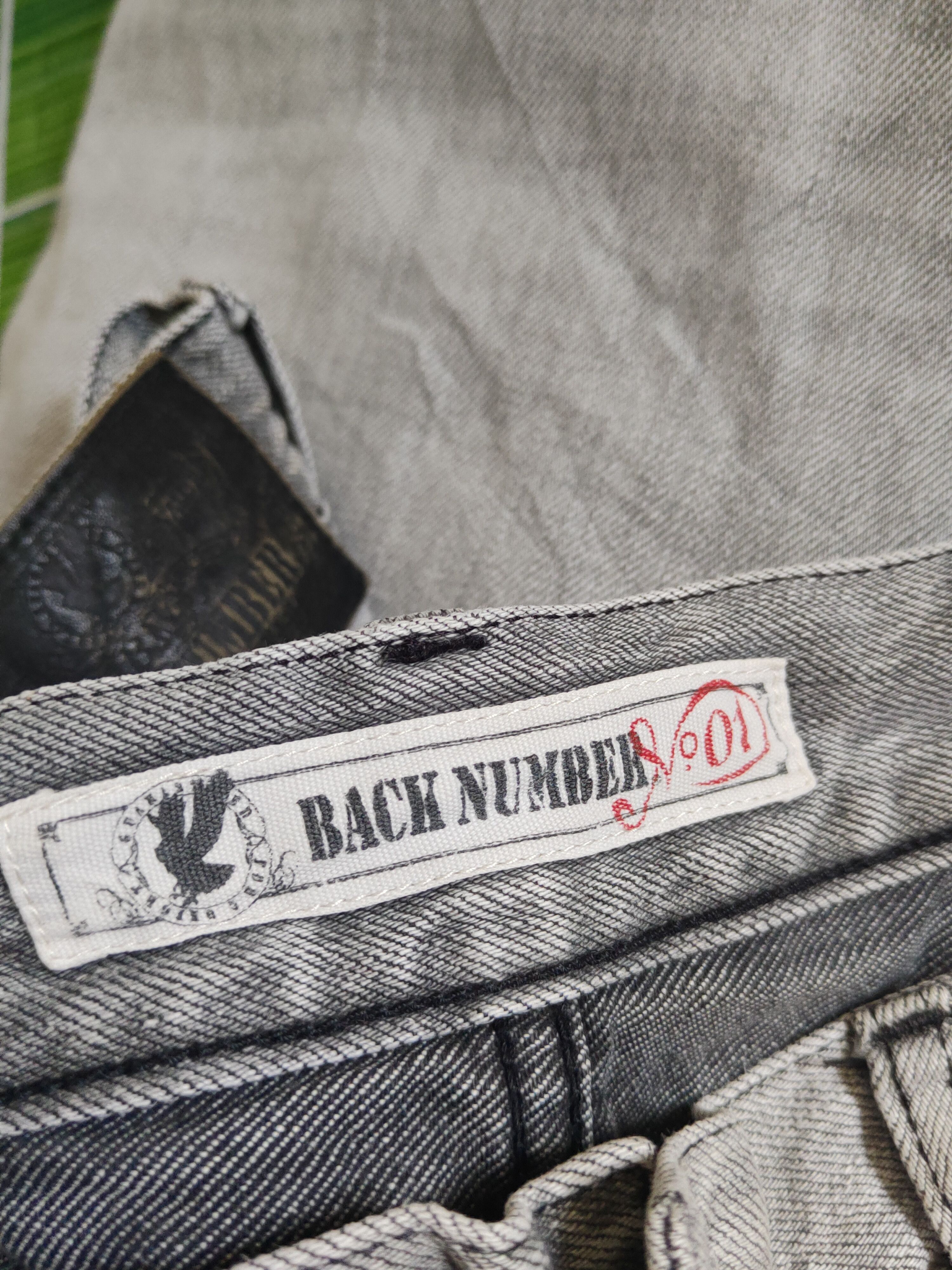 Japanese Brand Back Number Black White Faded Distressed Ripped Jeans #S2359 Size US 32 / EU 48 - 16 Thumbnail