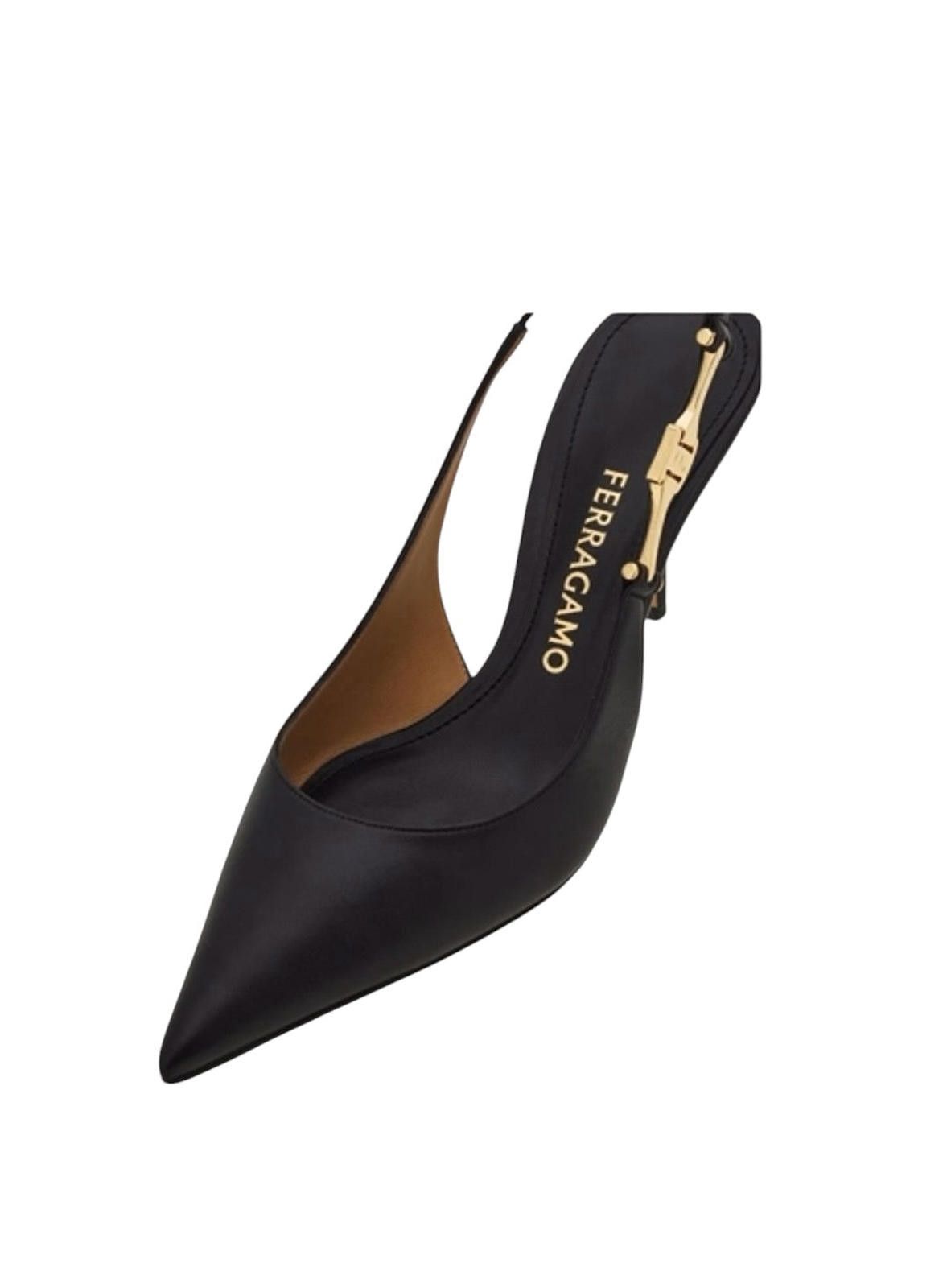 Salvatore Ferragamo Ferragamo F-Buckle Slingback Pump Size US 7.5 / IT 37.5 - 3 Thumbnail