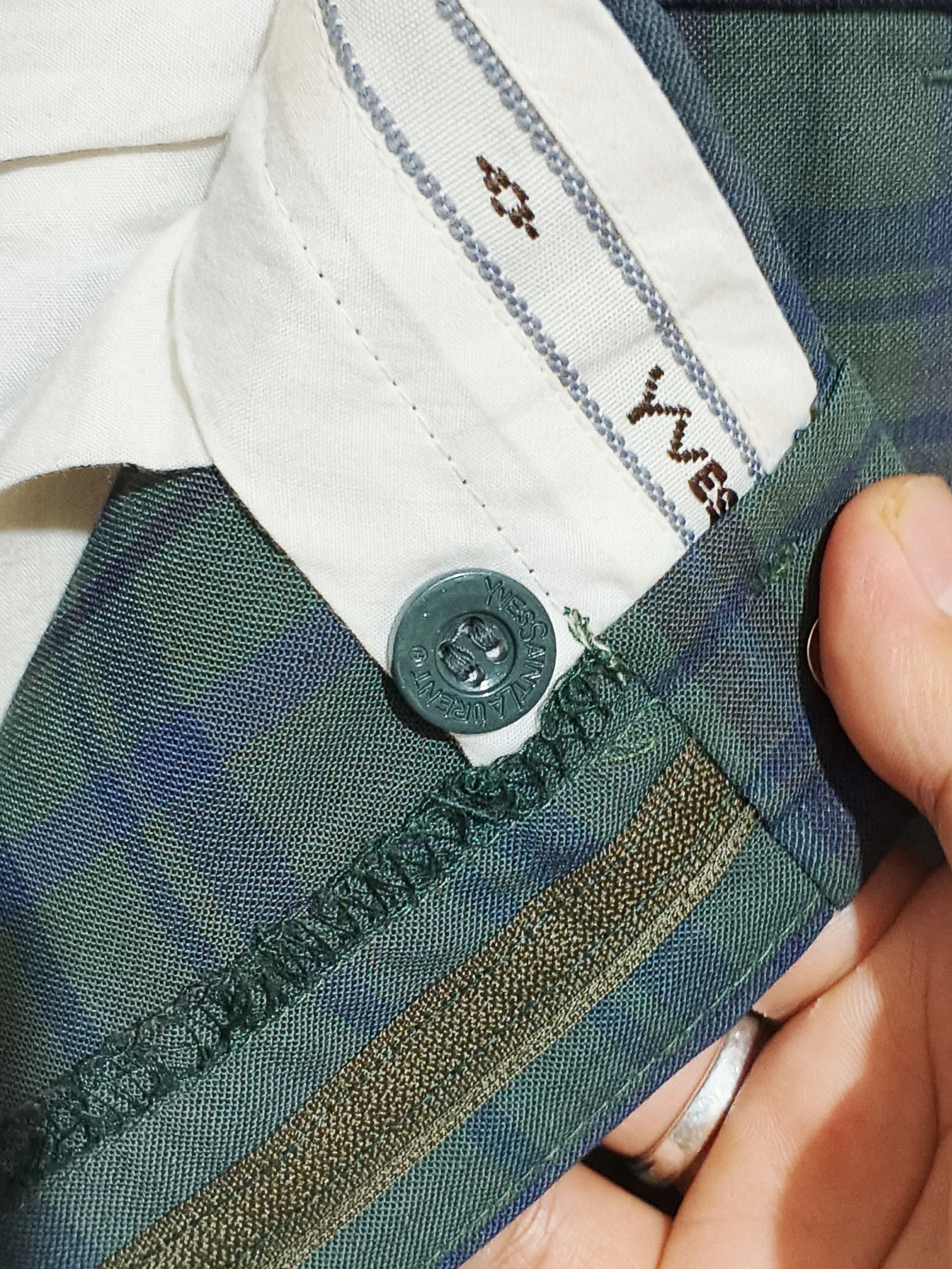 Yves Saint Laurent YVES SAINT LAURENT 90s PLAID PANTS Size US 33 - 8 Thumbnail