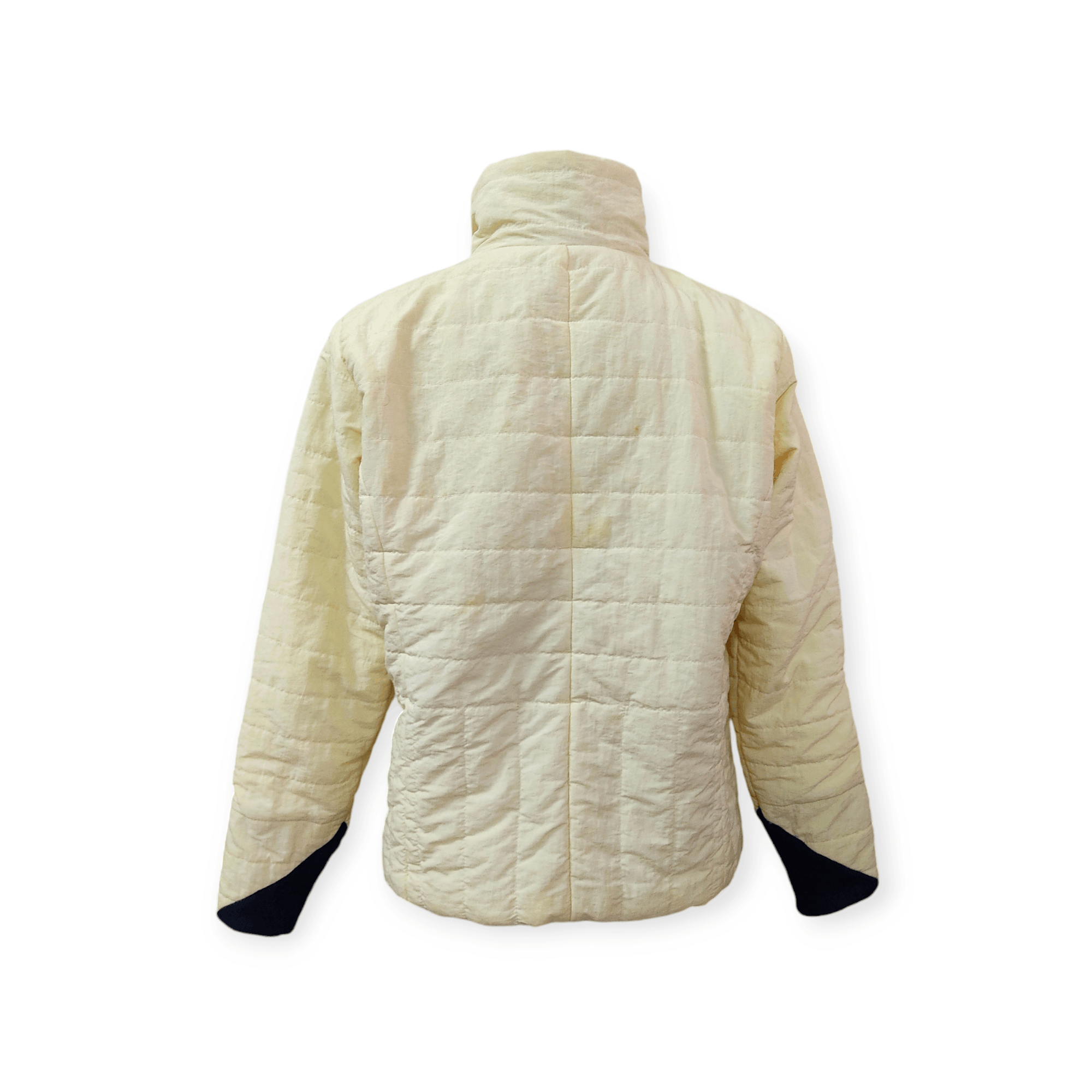 Burberry Vintage Burberry Light Cream Yellow Zipper Puffer Jacket Size M / US 6-8 / IT 42-44 - 6 Thumbnail