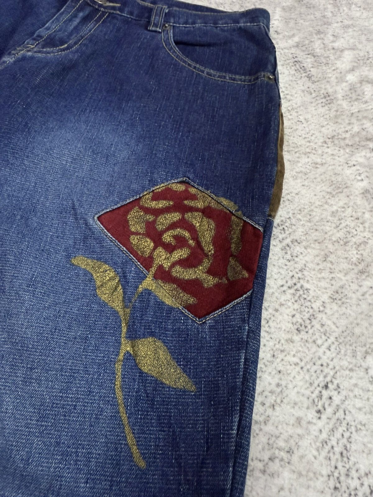Japanese Brand × Tornado Mart Tornado Mart Style Patch Work Flared Jeans Route 66 Size US 28 / EU 44 - 12 Thumbnail
