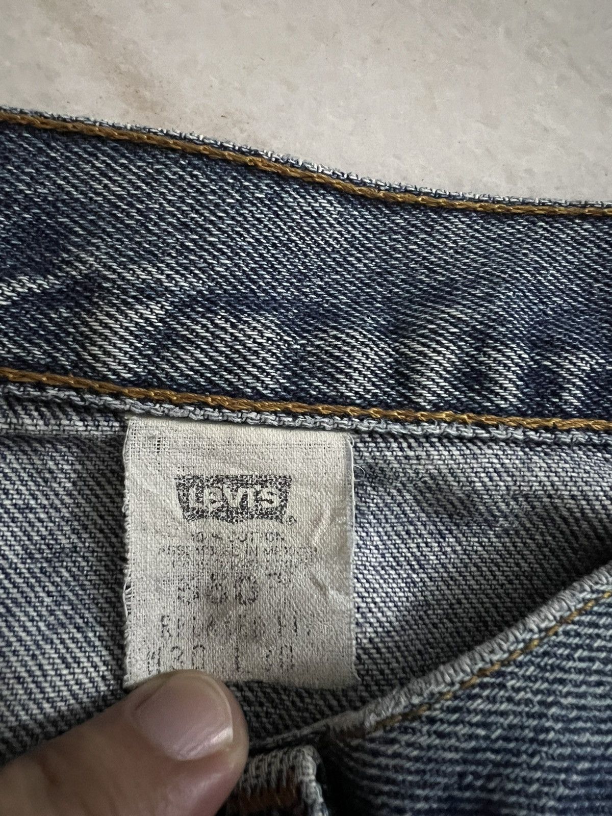 Levi's VINTAGE 90’S LEVIS 550 DISTRESSED JEANS RARE Size US 29 - 15 Thumbnail