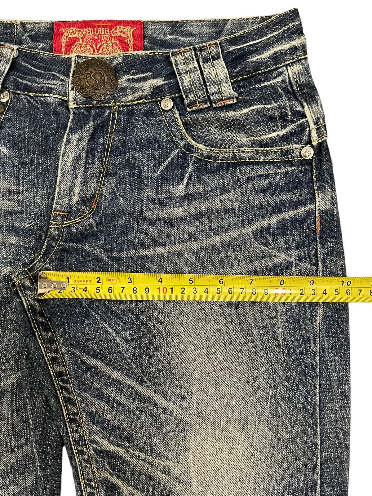 14th Addiction Vintage Japanese Brand Blue Thunder Wash Style Bootcut Jeans Size US 29 - 13 Thumbnail