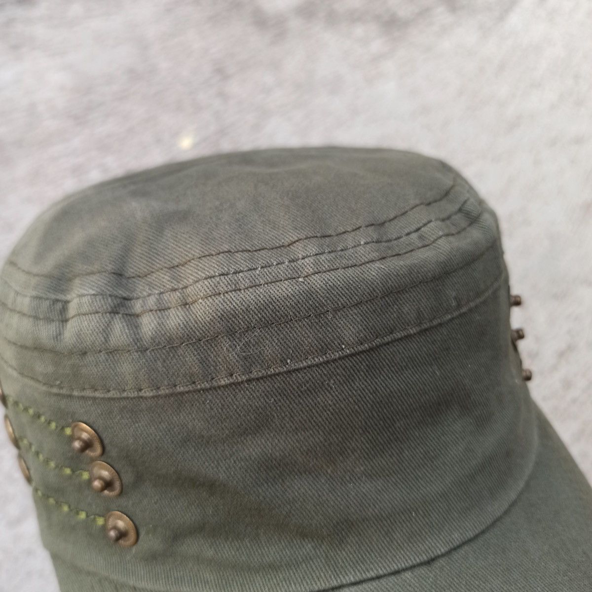 Unsound Rags Army green cadet hat. Unique design Size ONE SIZE - 10 Thumbnail