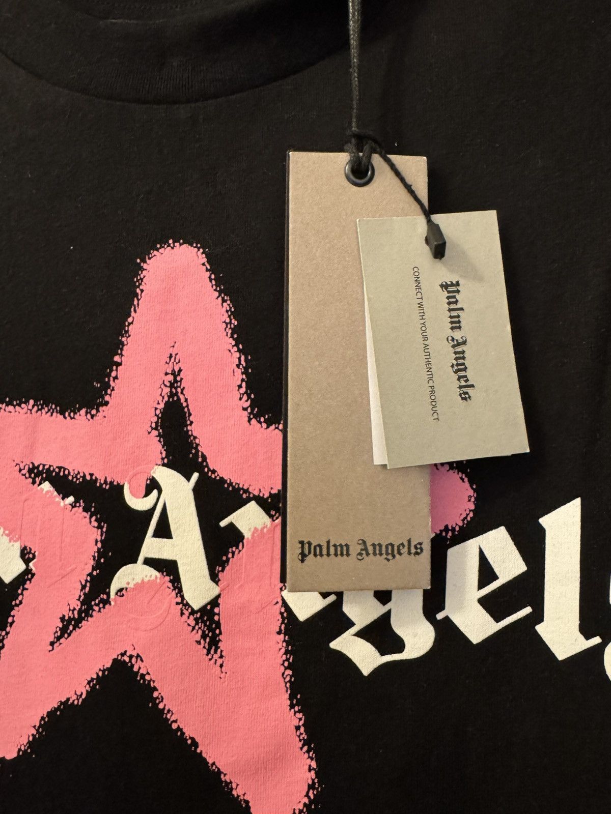 Palm Angels PALM ANGELS Star Sprayed Black Tee Size XXL Fits Like L Size US XXL / EU 58 / 5 - 7 Thumbnail