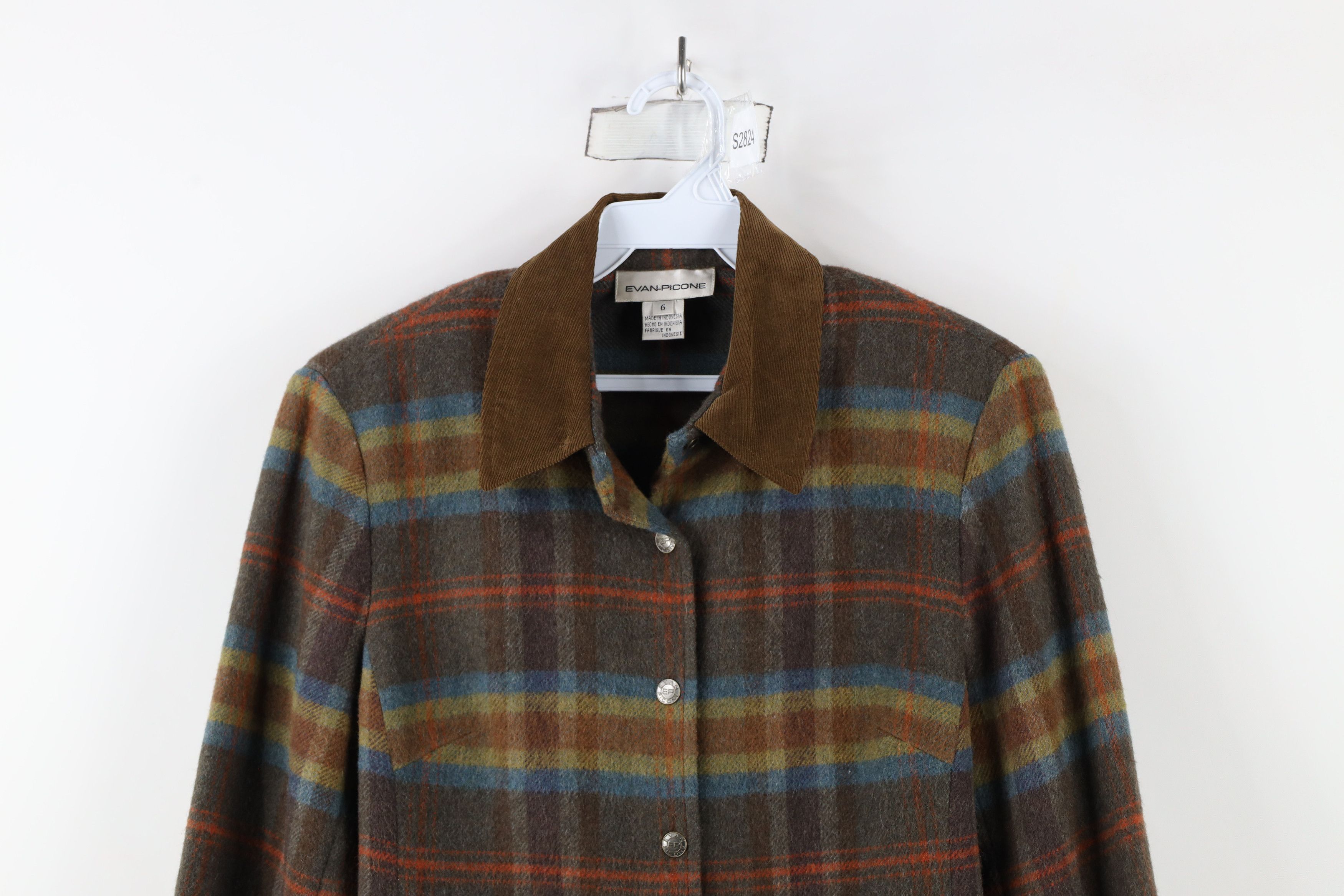 Vintage Vintage 90s Streetwear Rainbow Button Shirt Jacket Shacket Size M / US 6-8 / IT 42-44 - 2 Thumbnail