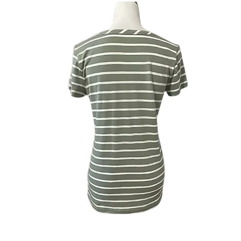 Other Caslon T-Shirt Crew Neck Striped Green White Women's S NWT Size S / US 4 / IT 40 - 4 Thumbnail