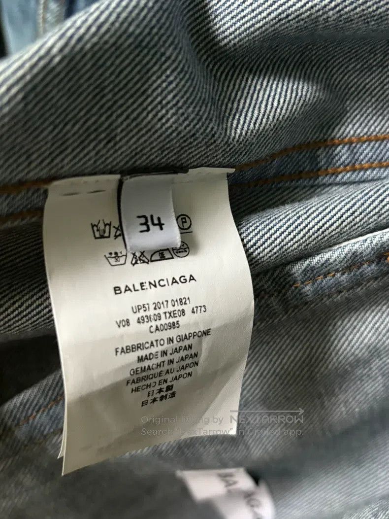 Balenciaga Balenciaga Classic denim jacket Size XXS / US 00 / IT 34 - 4 Thumbnail