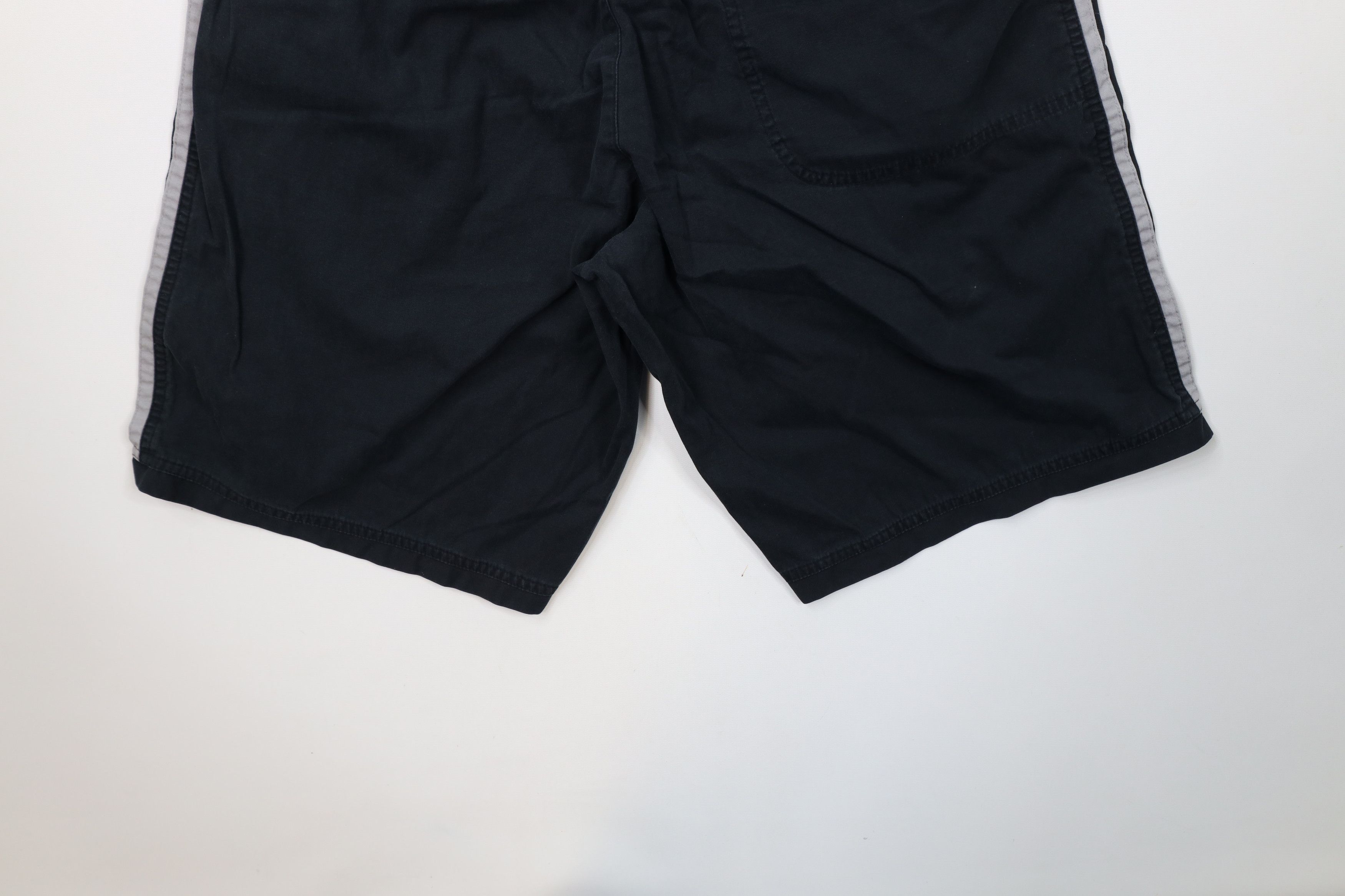 Nike × Vintage Vintage 90s Y2K Nike Scott Mini Swoosh Shorts Black Cotton Size US 32 / EU 48 - 12 Thumbnail