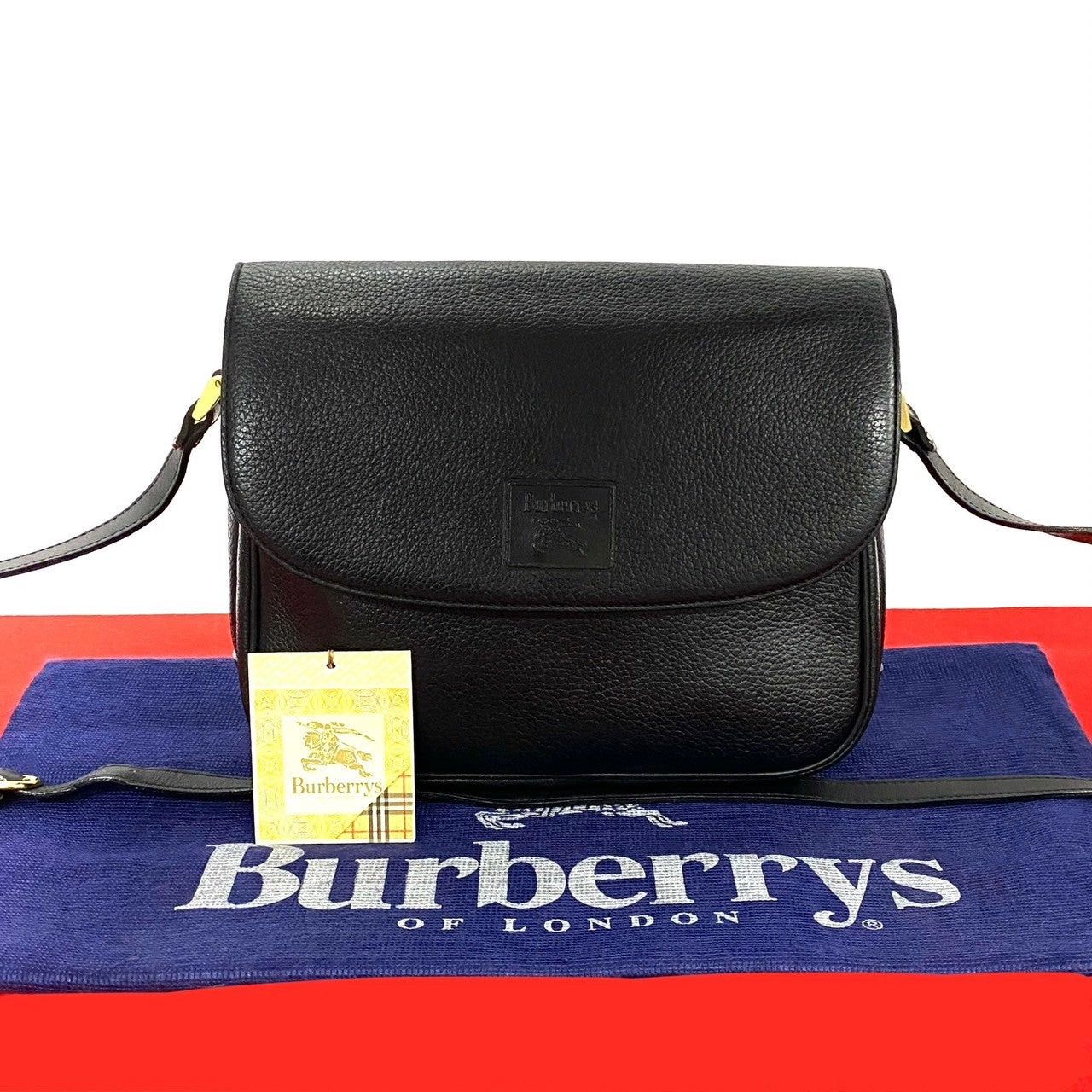 Burberry Burberry Shoulder Bag Black Leather Size ONE SIZE - 1 Thumbnail