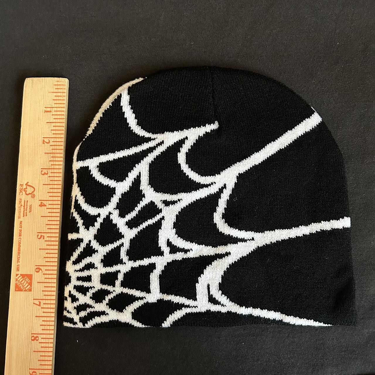 Vintage Y2K 2000s Style Spider Web All Over Print Skater Beanie Size ONE SIZE - 7 Thumbnail