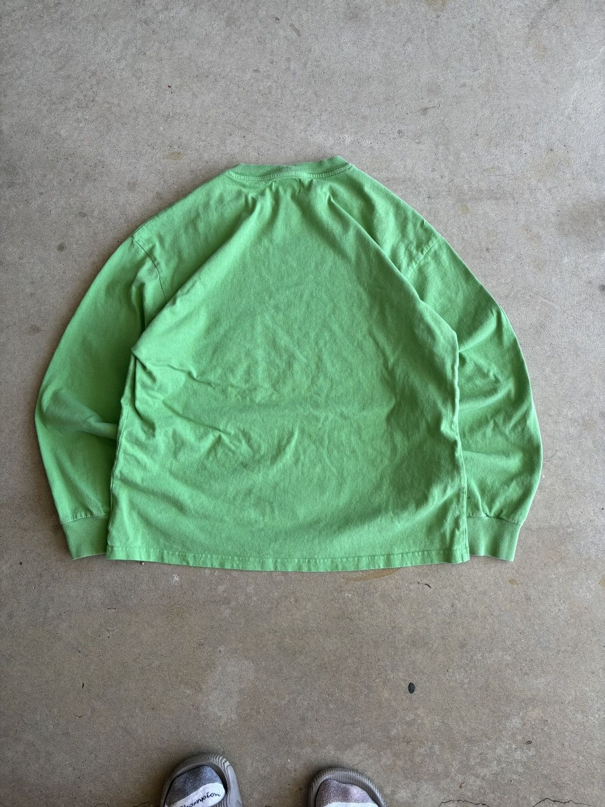Stussy Y2K Stussy Top For Embroidered Lime Green Longsleeve Size US M / EU 48-50 / 2 - 2 Thumbnail
