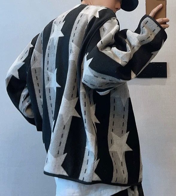 Japanese Brand Avant garde fashion y2k retro star print punk jacket Size US M / EU 48-50 / 2 - 2 Thumbnail