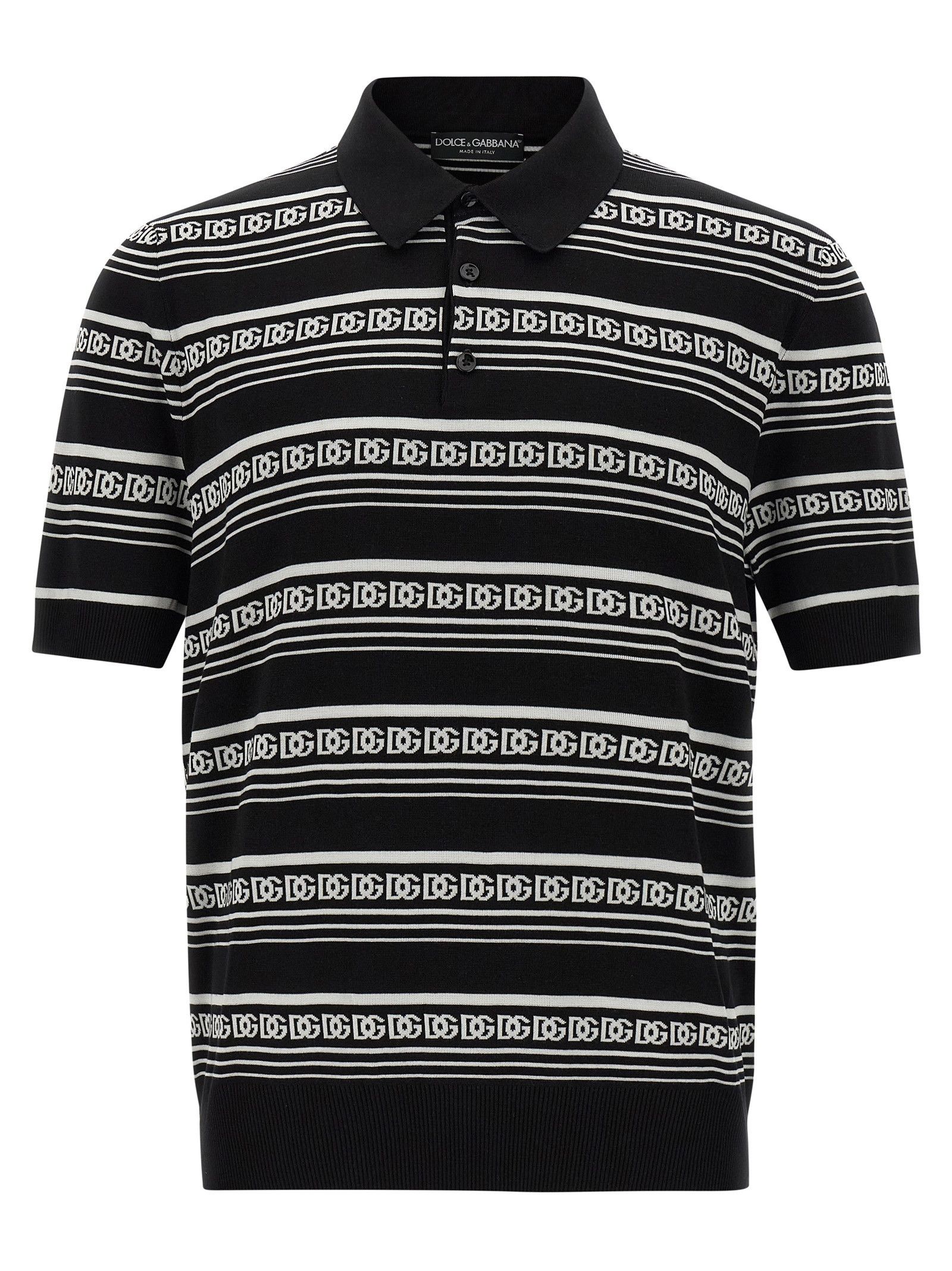 Dolce & Gabbana Knitted Polo Shirt Size US L / EU 52-54 / 3 - 1 Thumbnail