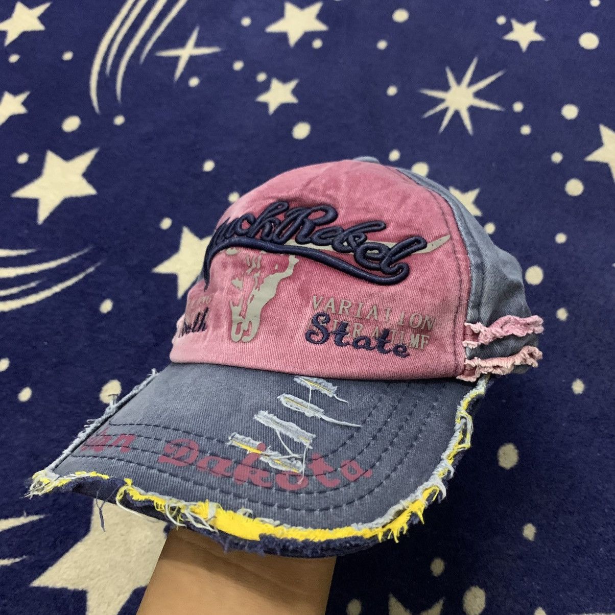 Japanese Brand Hype🔥 BlackRebel Fade Distressed Cap Size ONE SIZE - 2 Thumbnail